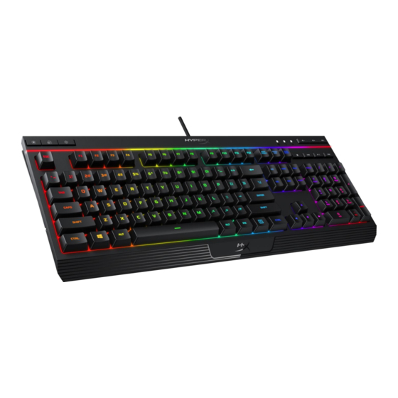 HyperX Alloy Core RGB Quick Start Manual