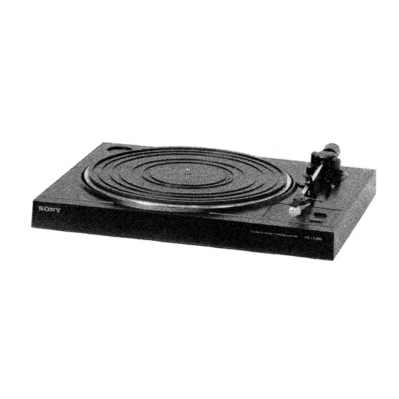 Sony PS-LX295 Service Manual