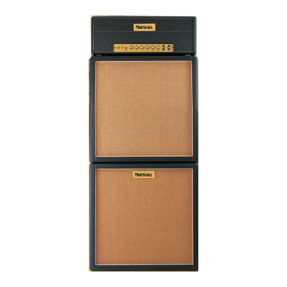 Marshall Amplification AMPLIFIER LIMITED EDITION JTM45 100 DUAL OUTPUT 100W SUPER LEAD HEAD Manual