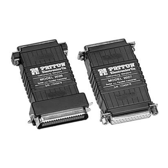 Patton electronics 2026 User Manual