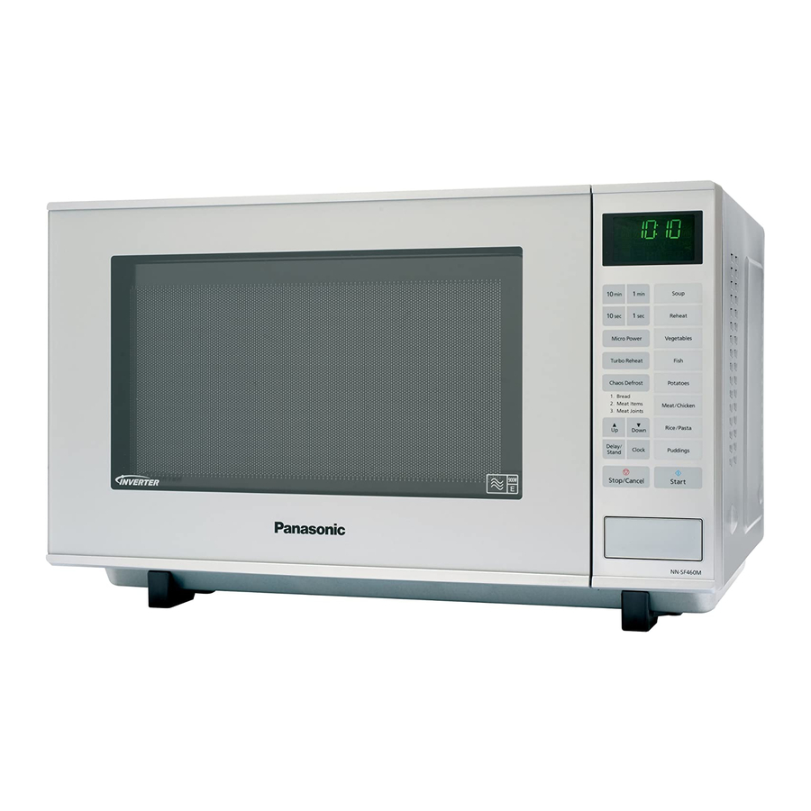 Panasonic NN-SF460M Operating Instructions And Cookery Book
