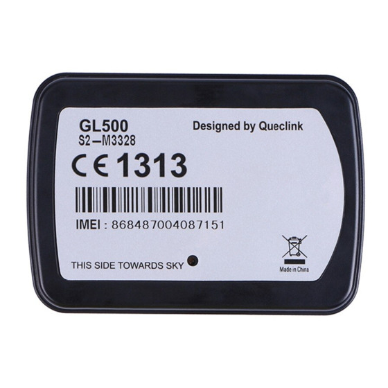Queclink GL500 GPS Tracker Manuals