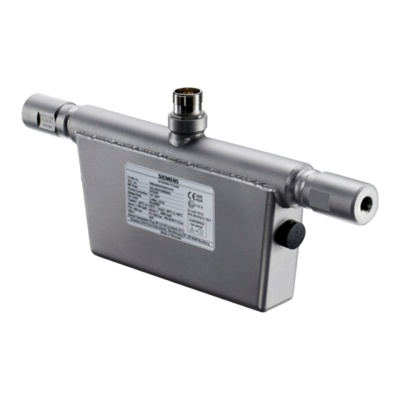 Siemens SITRANS F Operating	 Instruction