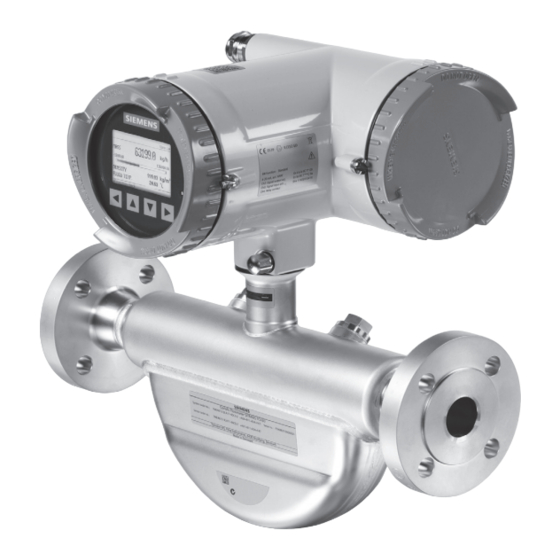 Siemens SITRANS F Compact Operating Instructions