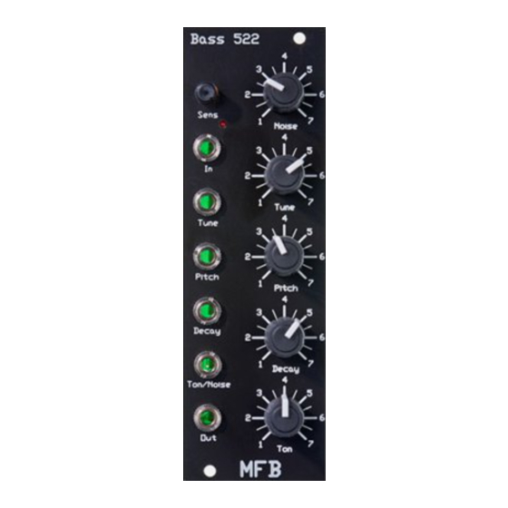 MFB Bass 522 Owner's Manual