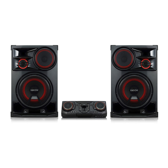 LG CL98F Party Speaker System Manuals