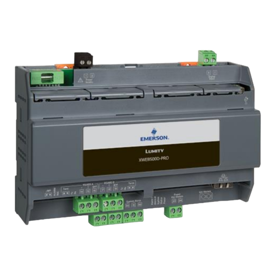 Emerson XWEB300D Installation Manual