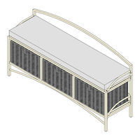 SEI Javu Storage Bench BC487100TX Assembly Instructions Manual