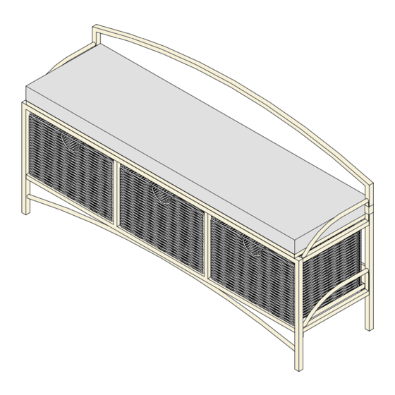 SEI Javu Storage Bench BC487100TX Assembly Instructions Manual