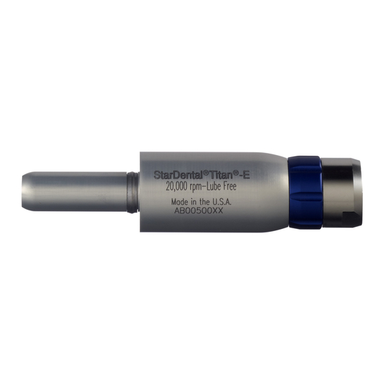DentalEZ Star Titan Low-Speed Manual