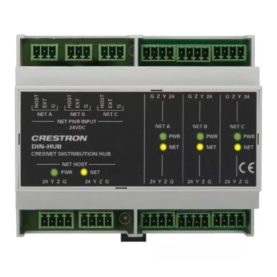 Crestron  Green Light DIN-HUB Operations & Installation Manual