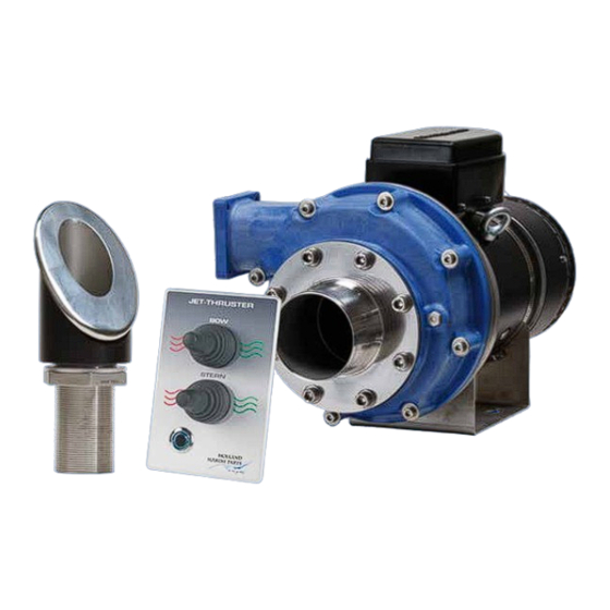 HOLLAND MARINE PARTS Jet Thruster JT-30 Installation Manual & Users Manual