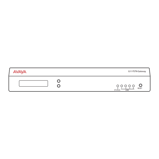 Avaya G11 Instructions Manual