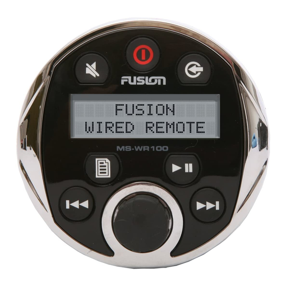 Fusion MS-WR600 User & Installation Manual