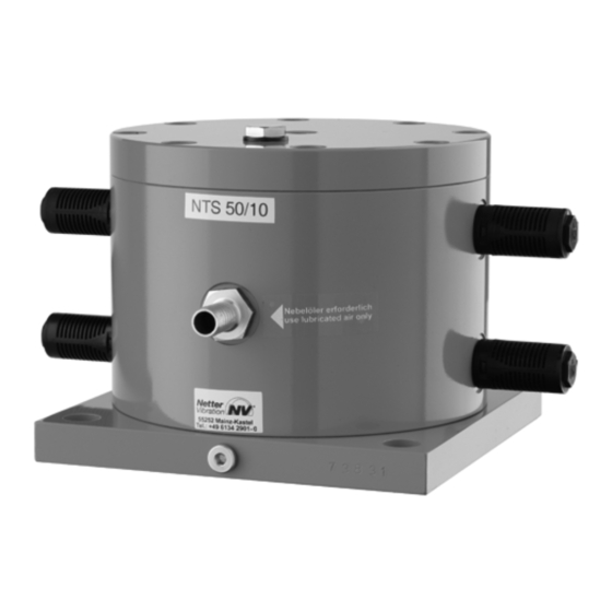 NetterVibration NTS 100/01 Assembly And Operating Instructions Manual