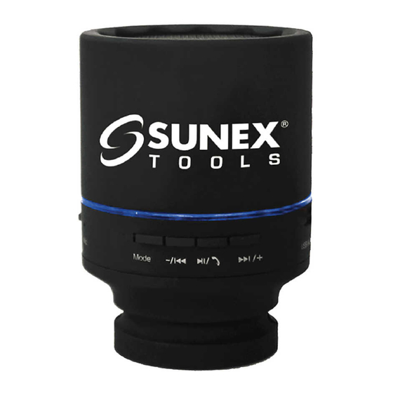 Sunex Tools BTSPEAKER Quick Start Manual