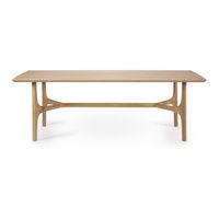 Ethnicraft OAK NEXUS DINING TABLE Assembly Instruction For Installation