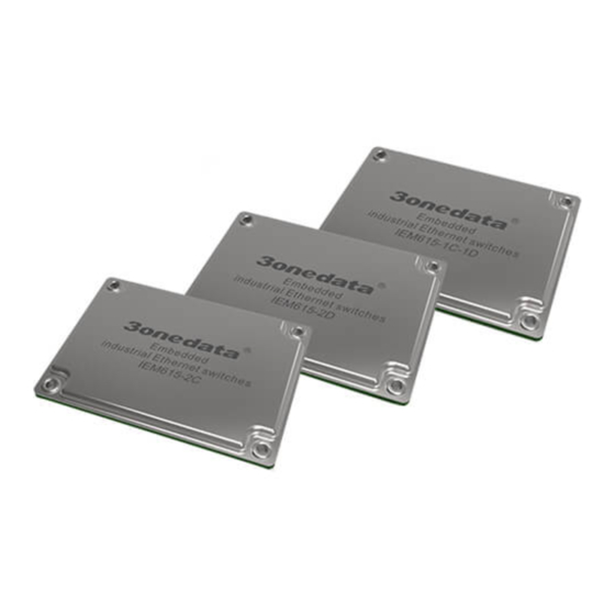 User Manuals: 3onedata IEM615 Series Ethernet Switch