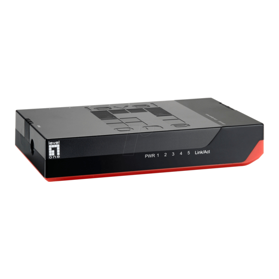 LevelOne GSW-0507 Quick Installation Manual