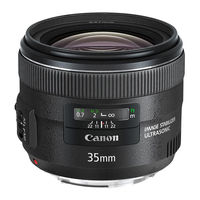 Canon EF35mm f/2 IS USM Instructions