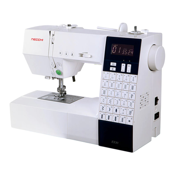 Necchi EX30 Computerized Sewing Machine Manuals