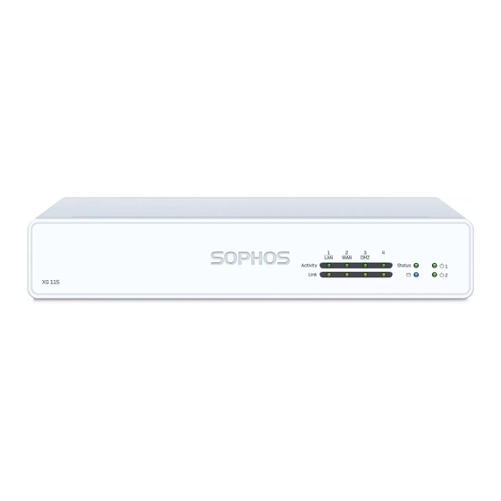 Sophos XG 105 Mounting Instructions