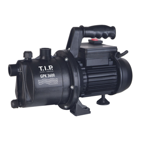 T.I.P. GPK 60/40 Operating Instructions Manual