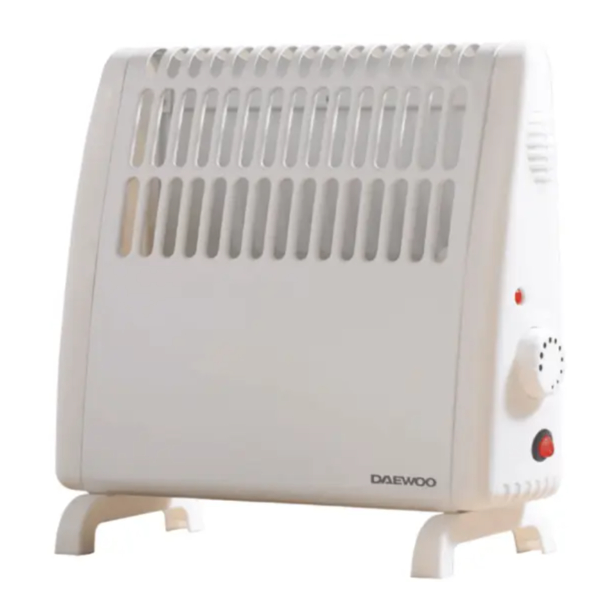 Daewoo HEA1439 - 450W Mini Convector Heater Manual