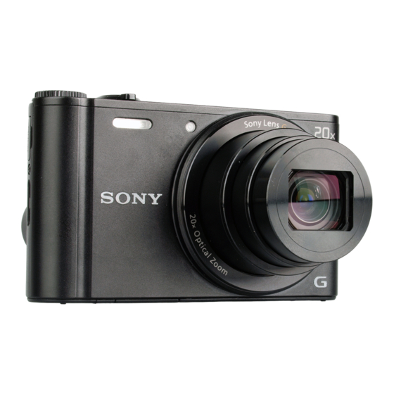 Sony Cyber-shot DSC-WX300 Instruction & Operation Manual