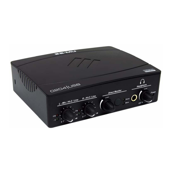E-Mu 204 Owner's Manual