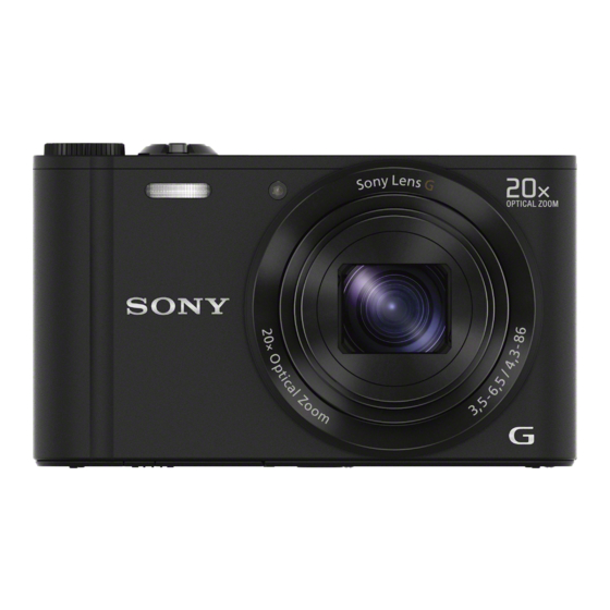 Sony Cyber-shot DSC-WX300 Instruction Manual