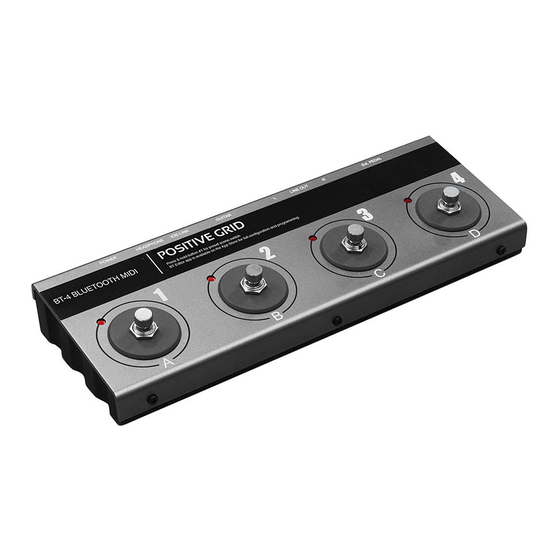 Positive Grid BT-4 Manual