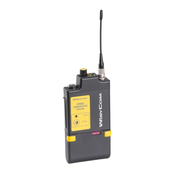WisyCom CPR30 Manual