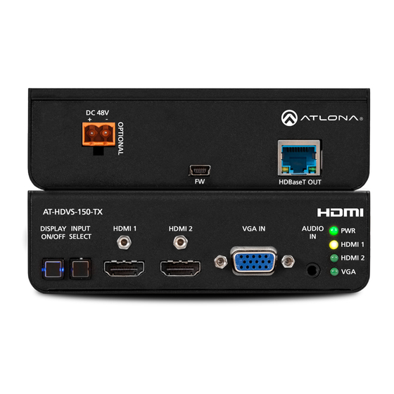 Atlona AT-HDVS-150-KIT Manual