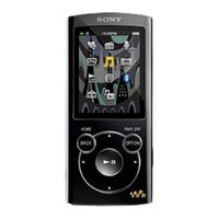 Sony Walkman NWZ-S763 User Manual