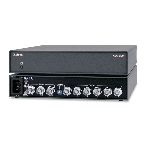 Extron electronics CVC 200 Installation Manual