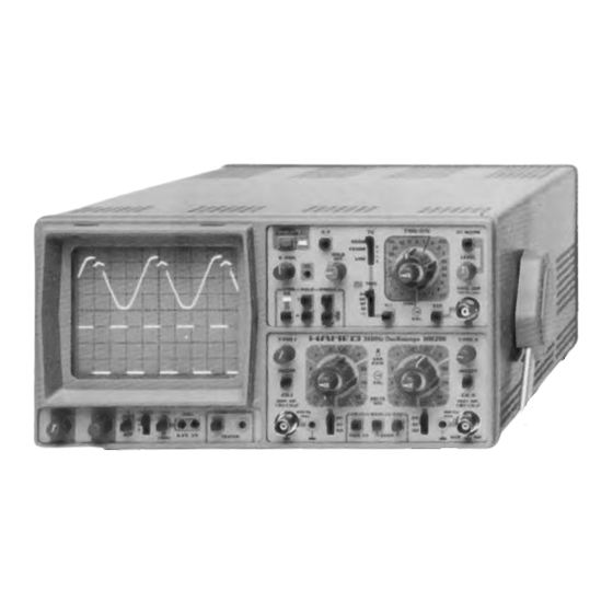 Hameg HM 205 Manual