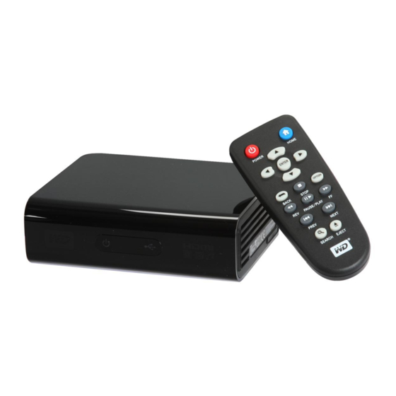 Western Digital WDAVN00BN - TV - Digital AV Player Quick Install Manual