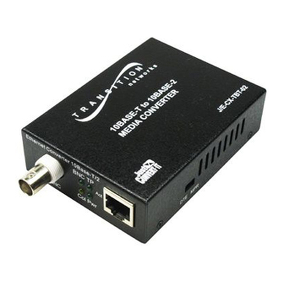 Transition Networks J/E-CX-TBT-02 User Manual
