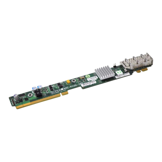 Supermicro AOC-R1UG-IBQ Manuals