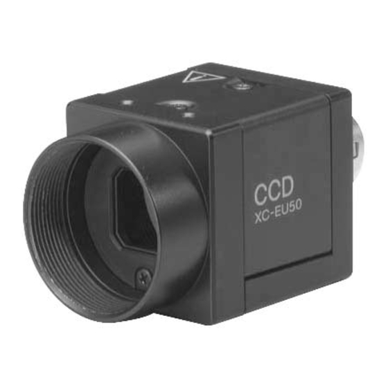 User Manuals: Sony XC-EU50 CCD Video Camera