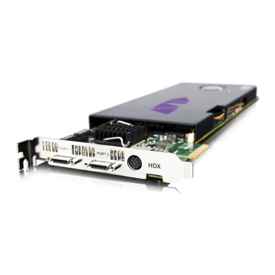 Avid Technology HDX-192 Cooling Kit Installation Manual