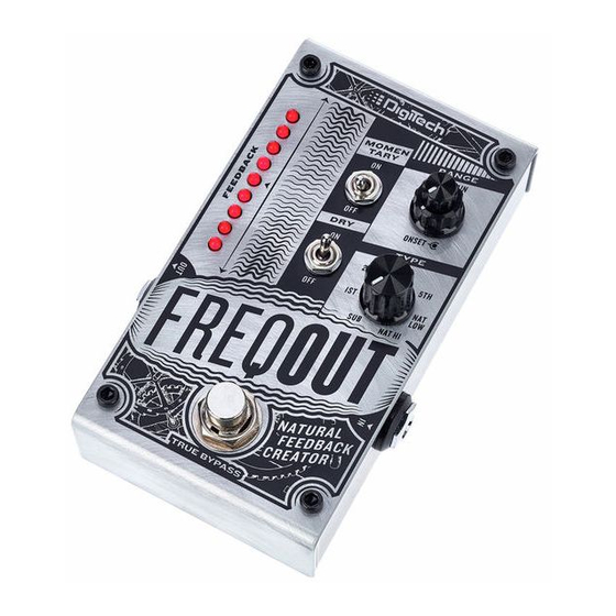 Harman DigiTech FREQOUT Owner's Manual