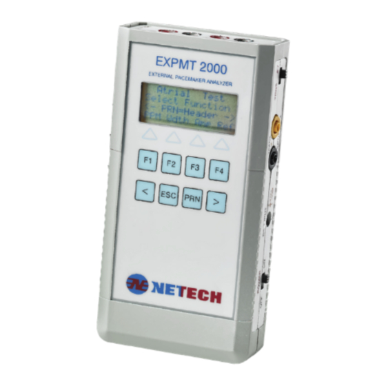 Netech EXPMT 2000 Operating Manual
