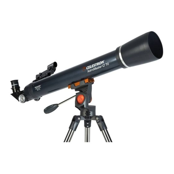 CELESTRON ASTROMASTER LT 70 AZ QUICK SETUP MANUAL Pdf Download | ManualsLib