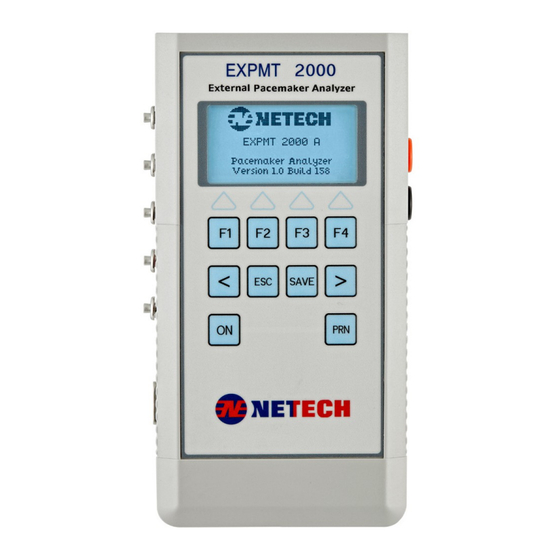 Netech EXPMT 2000 Operator's Manual
