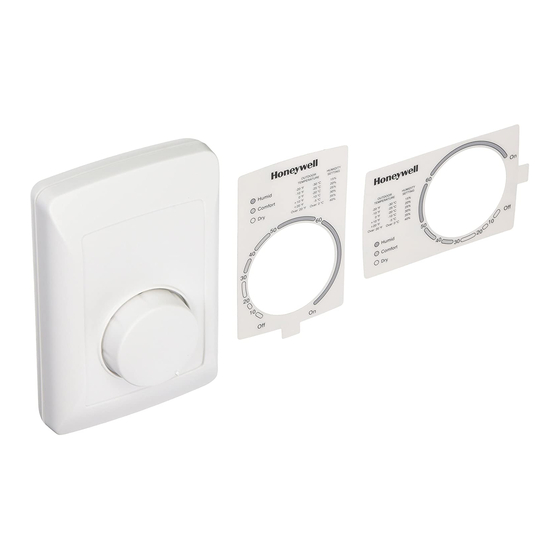 HONEYWELL H8908ASPST MANUAL HUMIDISTAT CONTROL INSTALLATION