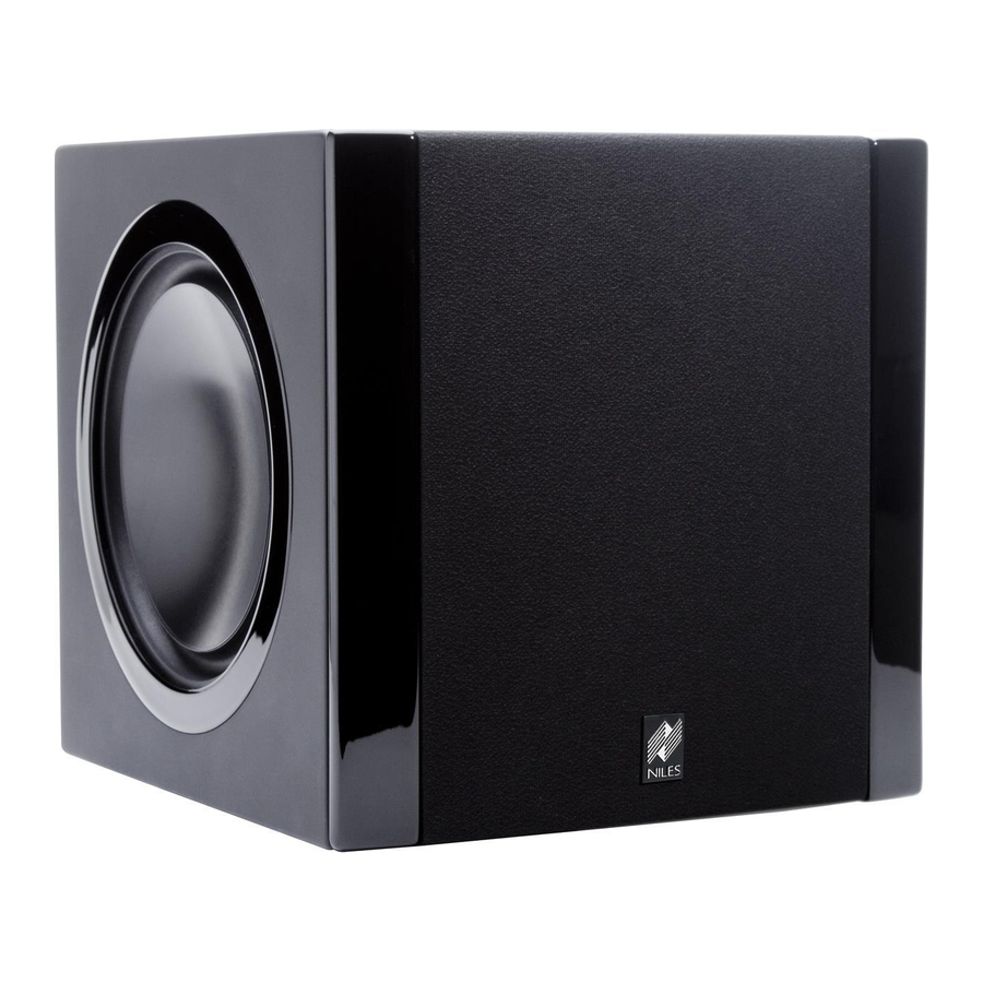 Niles Sw6.5 Installation Manual