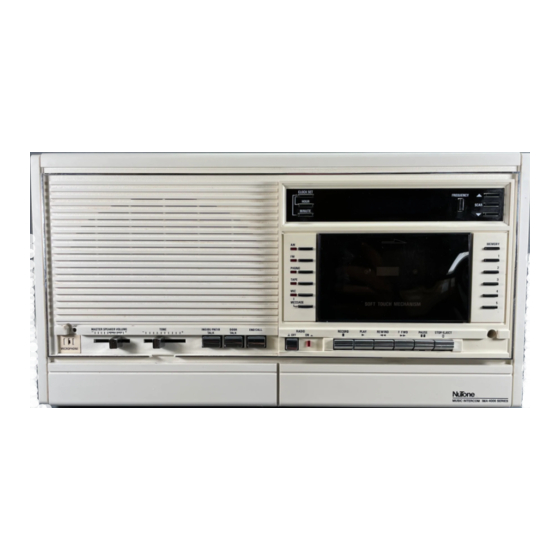 NuTone IM-4006 Series Homeowner's Operating Instructions
