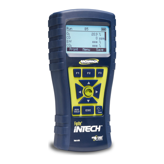 Bacharach Fyrite InTech 0024-8510 Configuration And Operation Manual